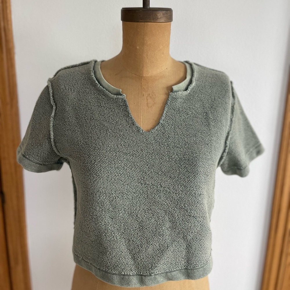 Urban Outfitters, BDG, Reverse Weave Crop Top